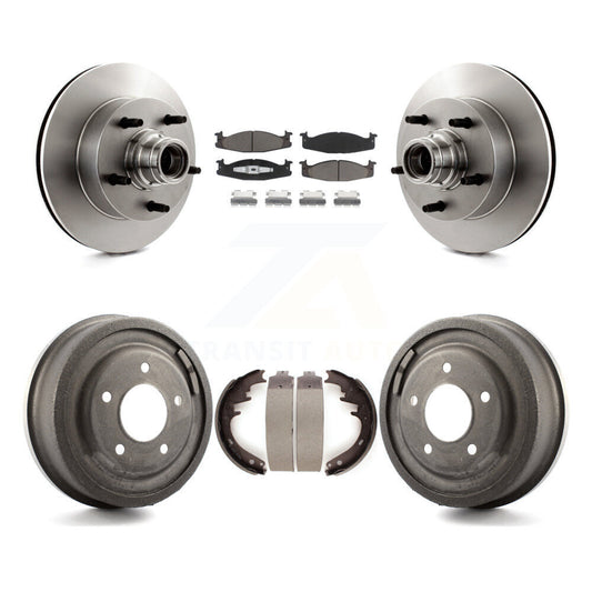 [Avant + Arrière] Kit de Disque et plaquette (céramique) de frein pour Ford E-150 Econoline Club Wagon K8C-102774