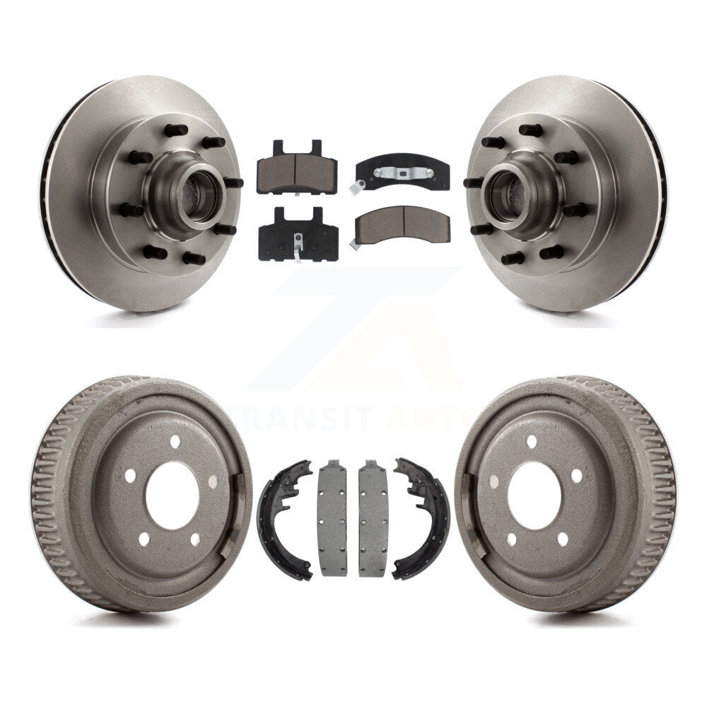 [Avant + Arrière] Kit de Disque et plaquette (céramique) de frein pour 1998-1999 Chevrolet C1500 Suburban DIESEL engine avec 10" Diameter K8C-102780