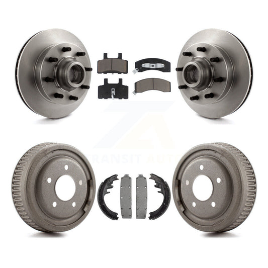 [Avant + Arrière] Kit de Disque et plaquette (céramique) de frein pour 1998-1999 Chevrolet C1500 Suburban DIESEL engine avec 10" Diameter K8C-102780