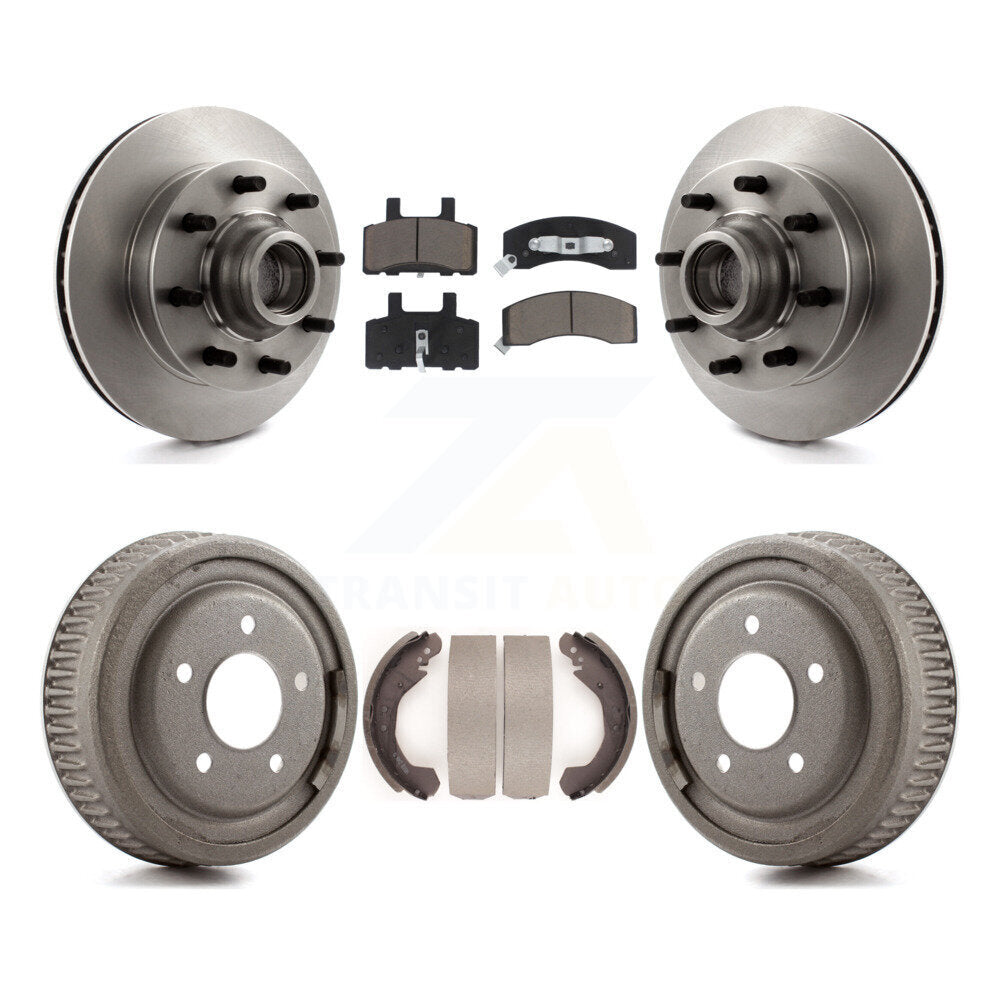 [Avant + Arrière] Kit de Disque et plaquette (céramique) de frein pour 1995-1997 GMC Yukon RWD avec DIESEL engine avec 10" Diameter K8C-102786