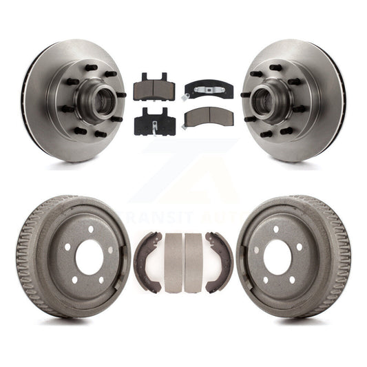 [Avant + Arrière] Kit de Disque et plaquette (céramique) de frein pour 1995-1997 GMC Yukon RWD avec DIESEL engine avec 10" Diameter K8C-102786