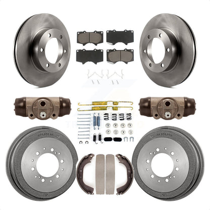 [Avant + Arrière] Kit de Disque et plaquette (céramique) de frein pour 2000-2002 Toyota Tundra 5.3" Plate longueur K8C-102801 par Transit Auto