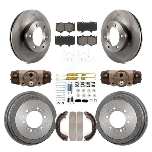 [Avant + Arrière] Kit de Disque et plaquette (céramique) de frein pour 2000-2002 Toyota Tundra 5.3" Plate longueur K8C-102801 par Transit Auto