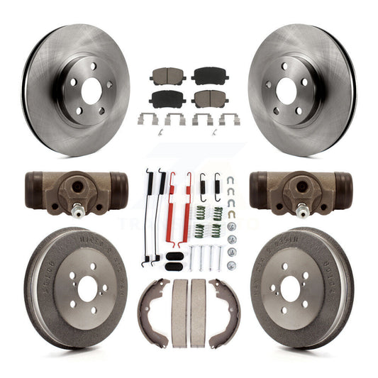 [Avant + Arrière] Kit de Disque et plaquette (céramique) de frein pour Toyota Matrix Pontiac Vibe K8C-102805
