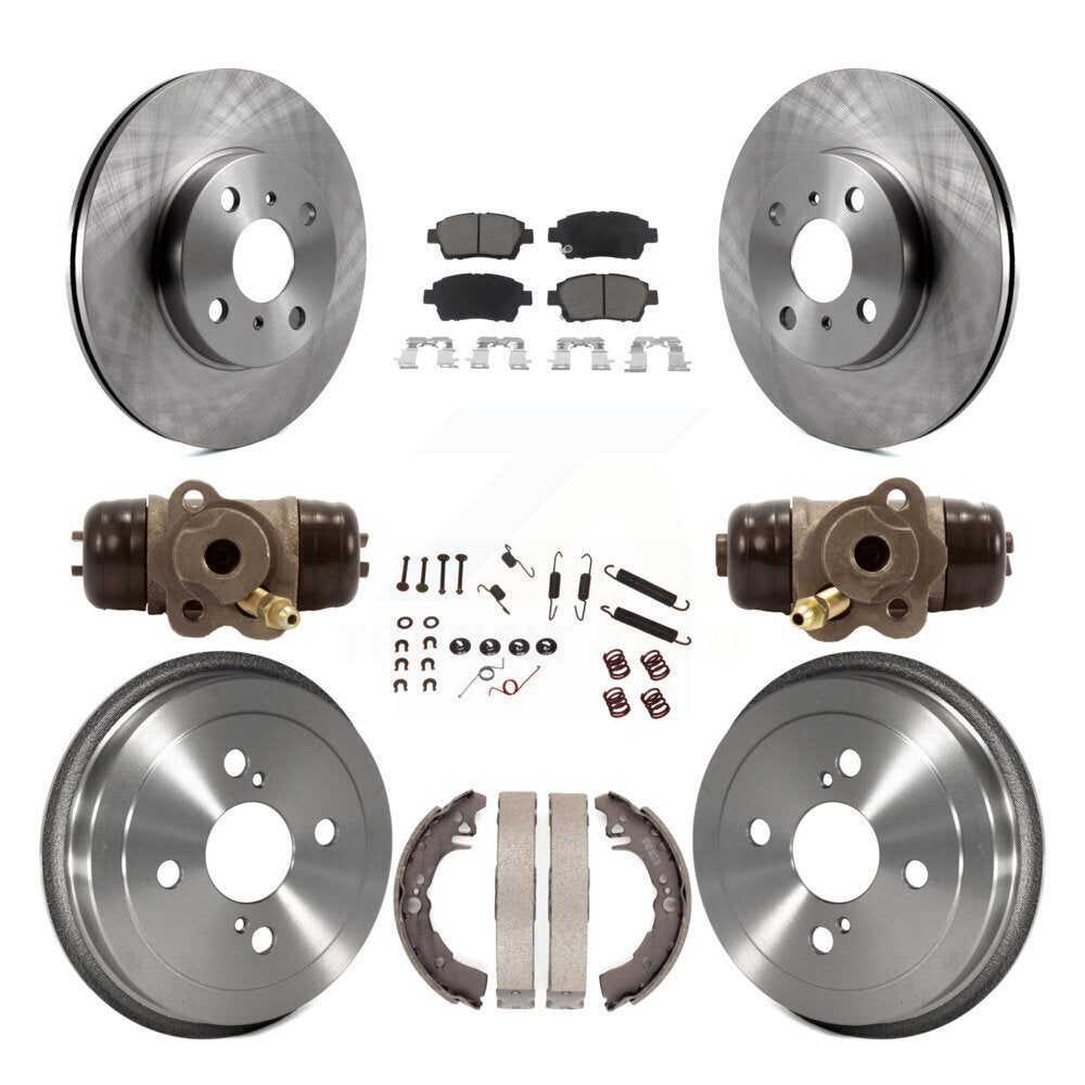 [Avant + Arrière] Kit de Disque et plaquette (céramique) de frein pour 2001-2005 Toyota Echo K8C-102811