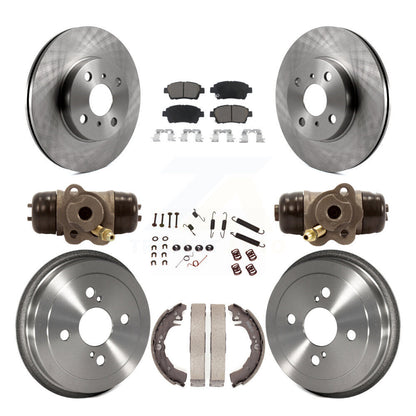 [Avant + Arrière] Kit de Disque et plaquette (céramique) de frein pour 2001-2005 Toyota Echo K8C-102811