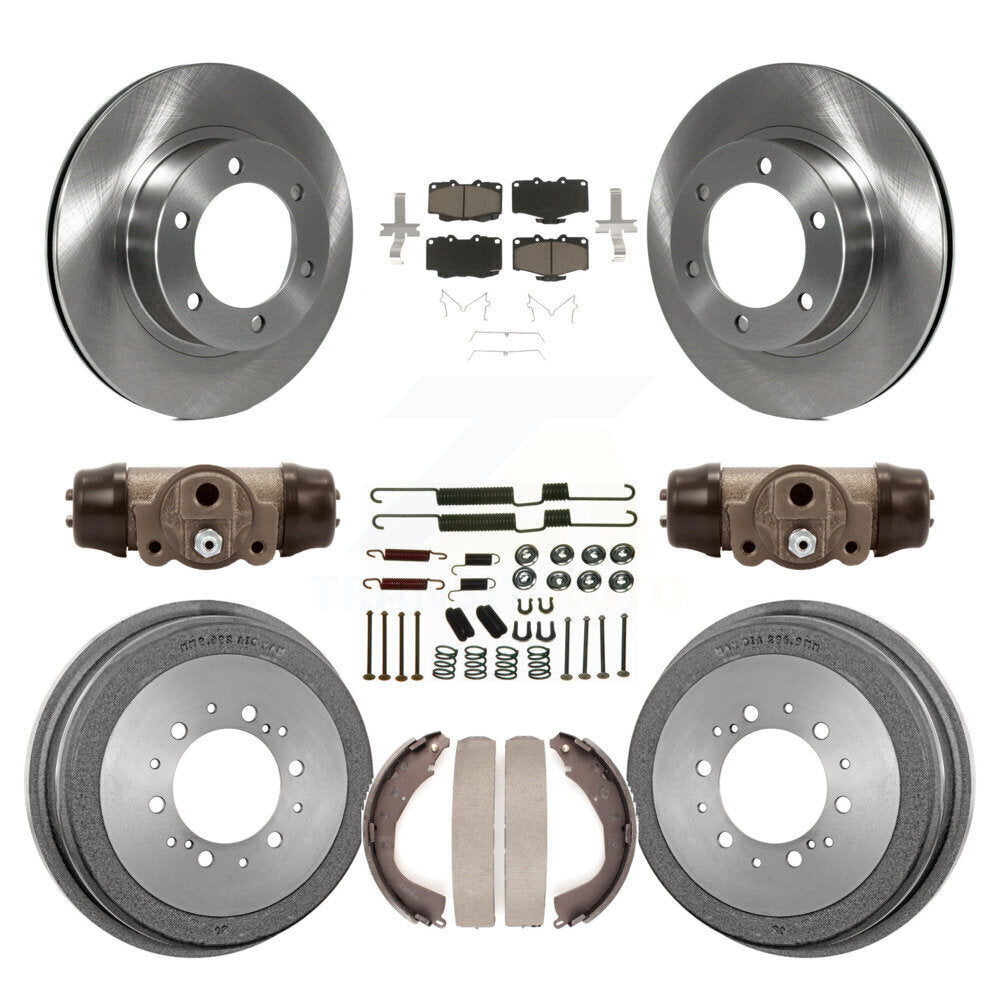 [Avant + Arrière] Kit de Disque et plaquette (céramique) de frein pour 2001 Toyota 4Runner Limited Base SR5 avec 16" Factory Wheels K8C-102812