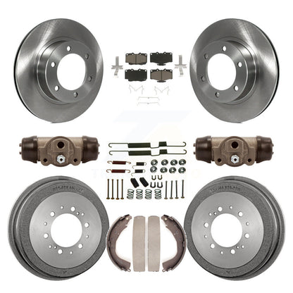 [Avant + Arrière] Kit de Disque et plaquette (céramique) de frein pour 2001 Toyota 4Runner Limited Base SR5 avec 16" Factory Wheels K8C-102812