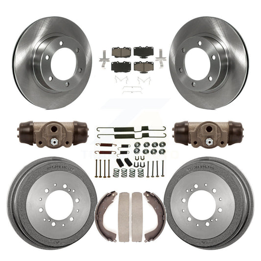 [Avant + Arrière] Kit de Disque et plaquette (céramique) de frein pour 2001 Toyota 4Runner Limited Base SR5 avec 16" Factory Wheels K8C-102812