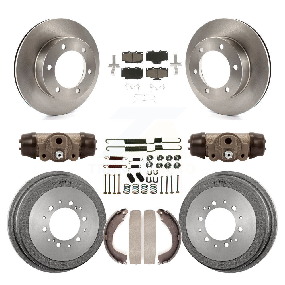 [Avant + Arrière] Kit de Disque et plaquette (céramique) de frein pour 2001 Toyota 4Runner Limited Base SR5 avec 15" Factory Wheels K8C-102813