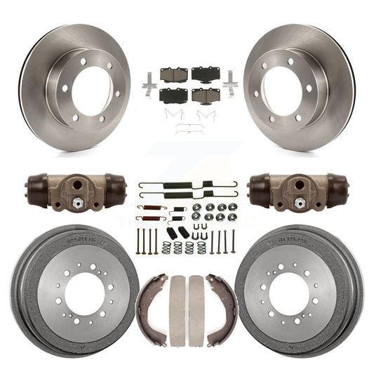 [Avant + Arrière] Kit de Disque et plaquette (céramique) de frein pour 2001 Toyota 4Runner Limited Base SR5 avec 15" Factory Wheels K8C-102813