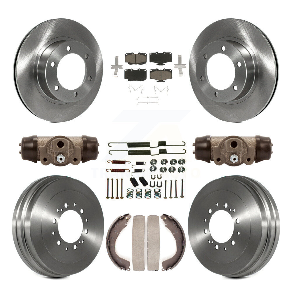 [Avant + Arrière] Kit de Disque et plaquette (céramique) de frein pour 2002 Toyota 4Runner Limited SR5 avec 16" Factory Wheels K8C-102814