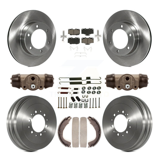 [Avant + Arrière] Kit de Disque et plaquette (céramique) de frein pour 2002 Toyota 4Runner Limited SR5 avec 16" Factory Wheels K8C-102814
