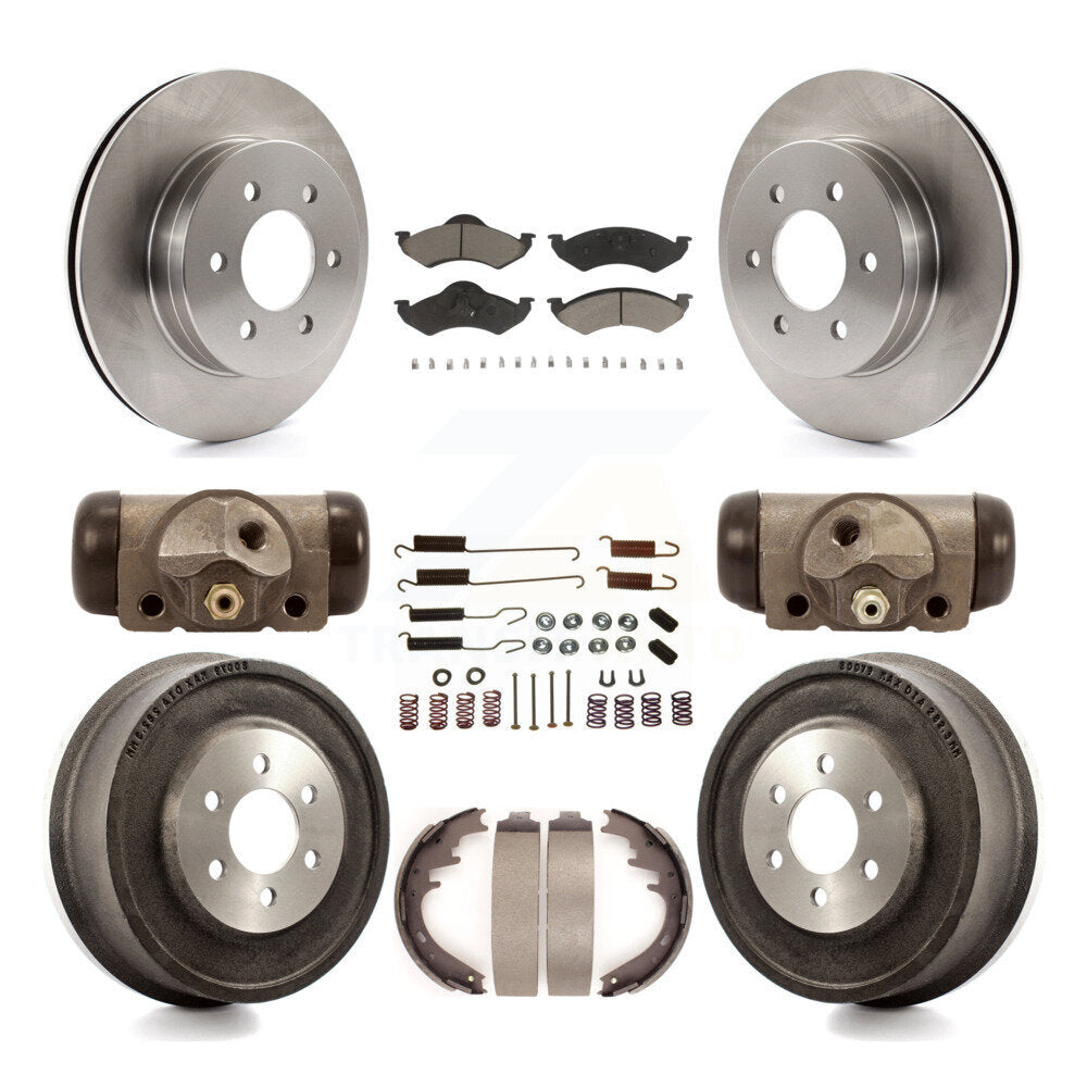 [Avant + Arrière] Kit de Disque et plaquette (céramique) de frein pour 2000-2002 Dodge Dakota Durango K8C-102827