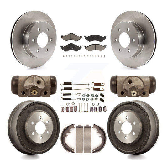 [Avant + Arrière] Kit de Disque et plaquette (céramique) de frein pour 2000-2002 Dodge Dakota Durango K8C-102827