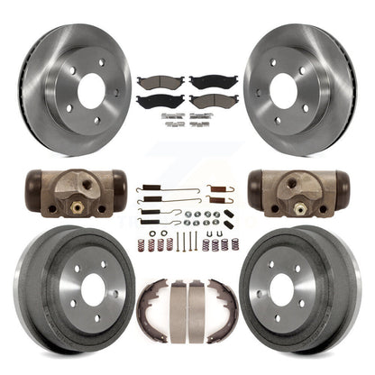 [Avant + Arrière] Kit de Disque et plaquette (céramique) de frein pour 2000-2001 Dodge Ram 1500 RWD K8C-102829