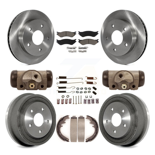 [Avant + Arrière] Kit de Disque et plaquette (céramique) de frein pour 2000-2001 Dodge Ram 1500 RWD K8C-102829