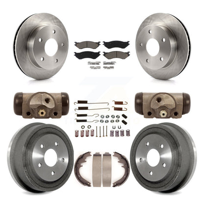 [Avant + Arrière] Kit de Disque et plaquette (céramique) de frein pour 2000-2001 Dodge Ram 1500 4WD K8C-102830
