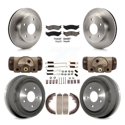 [Avant + Arrière] Kit de Disque et plaquette (céramique) de frein pour 2000-2001 Dodge Ram 1500 4WD K8C-102830