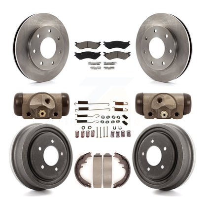 [Avant + Arrière] Kit de Disque et plaquette (céramique) de frein pour 1999 Ford F-150 4WD avec 7 Lug Wheels K8C-102831