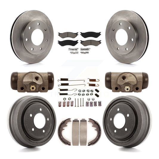 [Avant + Arrière] Kit de Disque et plaquette (céramique) de frein pour 1999 Ford F-150 4WD avec 7 Lug Wheels K8C-102831