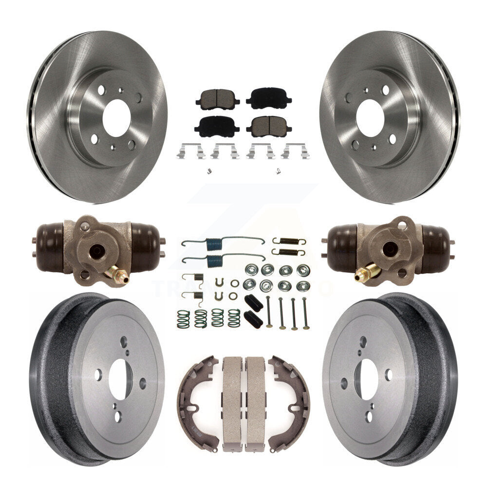 [Avant + Arrière] Kit de Disque et plaquette (céramique) de frein pour Toyota Corolla Chevrolet Prizm Non-ABS K8C-102832