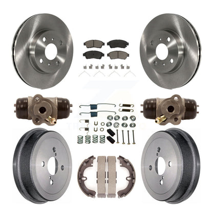 [Avant + Arrière] Kit de Disque et plaquette (céramique) de frein pour 1993-1997 Toyota Corolla Geo Prizm K8C-102833
