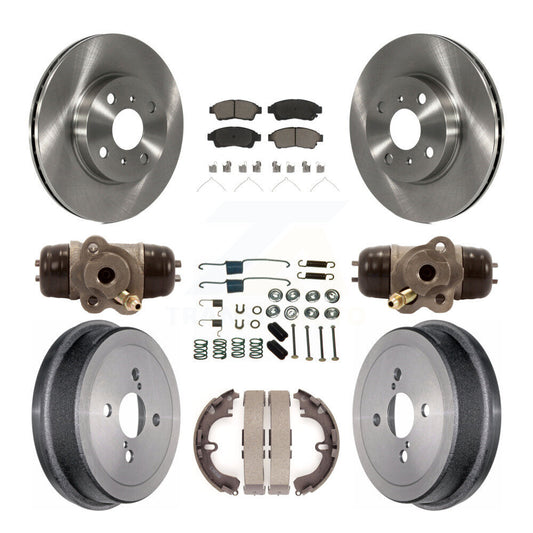 [Avant + Arrière] Kit de Disque et plaquette (céramique) de frein pour 1993-1997 Toyota Corolla Geo Prizm K8C-102833