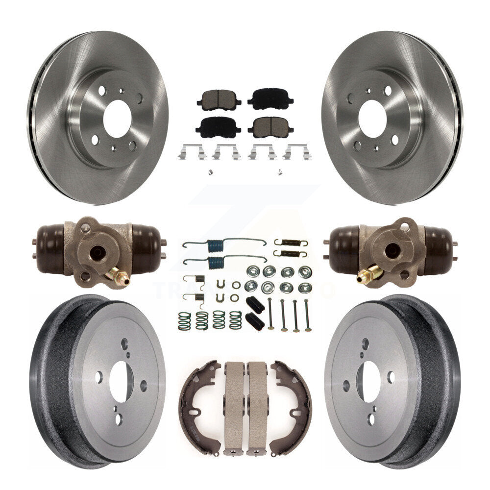[Avant + Arrière] Kit de Disque et plaquette (céramique) de frein pour Toyota Corolla Non-ABS K8C-102834