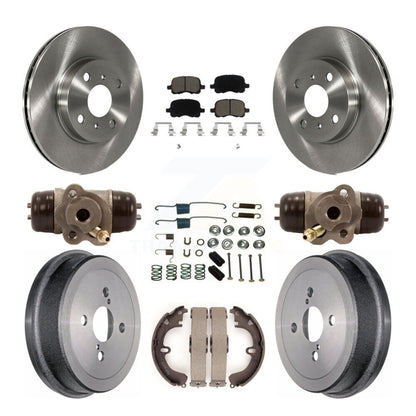 [Avant + Arrière] Kit de Disque et plaquette (céramique) de frein pour Toyota Corolla Non-ABS K8C-102834