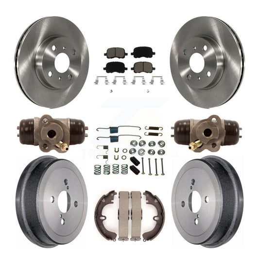 [Avant + Arrière] Kit de Disque et plaquette (céramique) de frein pour Toyota Corolla Non-ABS K8C-102834
