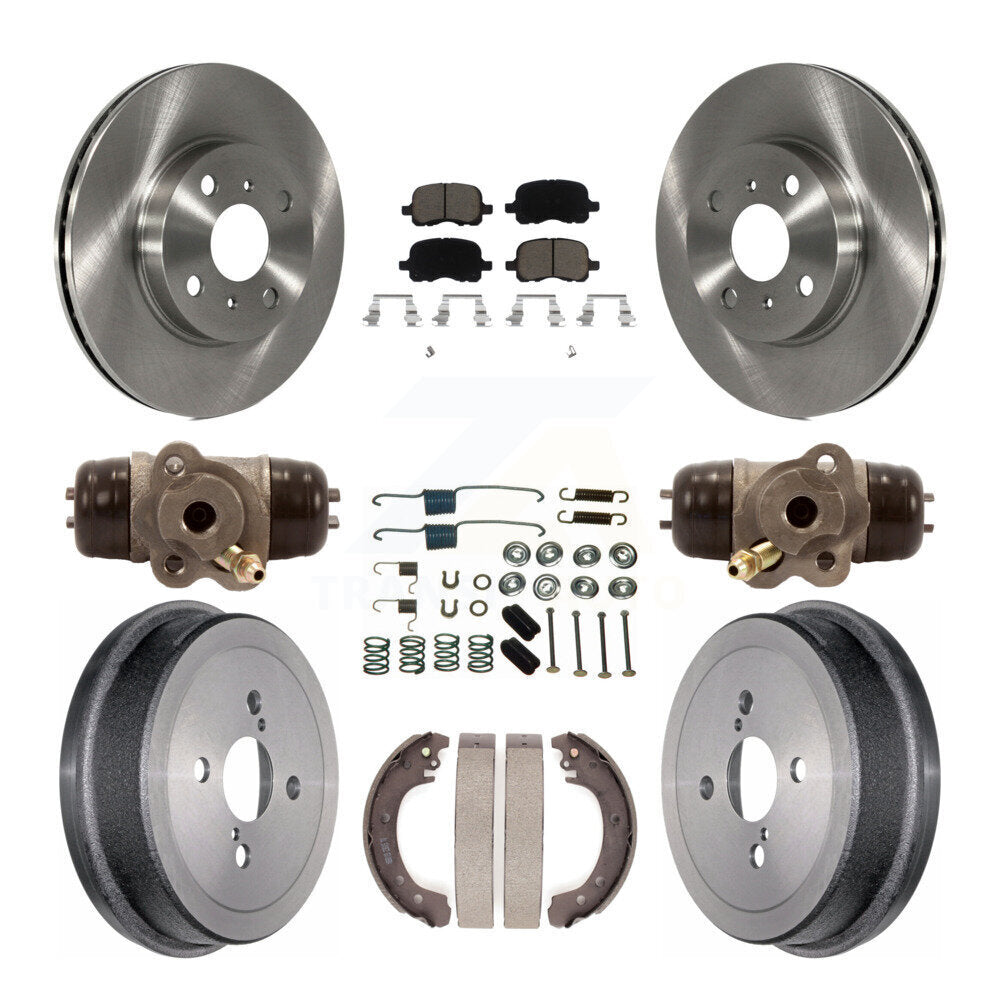 [Avant + Arrière] Kit de Disque et plaquette (céramique) de frein pour 2002 Toyota Corolla Non-ABS From 04 02 K8C-102835