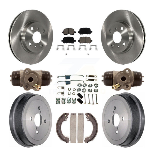 [Avant + Arrière] Kit de Disque et plaquette (céramique) de frein pour 2002 Toyota Corolla Non-ABS From 04 02 K8C-102835