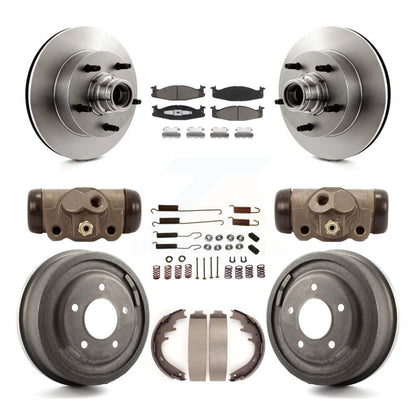 [Avant + Arrière] Kit de Disque et plaquette (céramique) de frein pour 1997 Ford E-150 Econoline Club Wagon 15/16" Bore K8C-102841