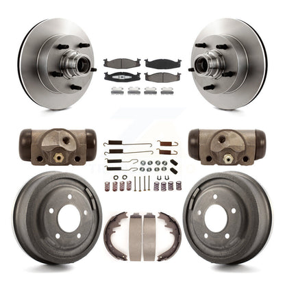[Avant + Arrière] Kit de Disque et plaquette (céramique) de frein pour Ford E-150 Econoline Club Wagon K8C-102842