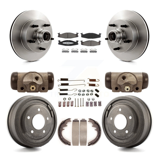[Avant + Arrière] Kit de Disque et plaquette (céramique) de frein pour Ford E-150 Econoline Club Wagon K8C-102842