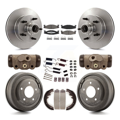 [Avant + Arrière] Kit de Disque et plaquette (céramique) de frein pour Ford F-150 E-150 Econoline 15/16" Bore K8C-102843