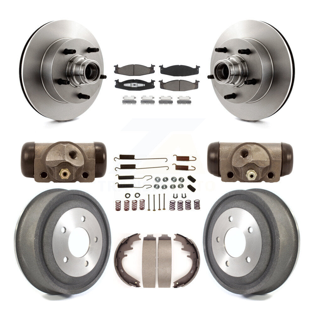 [Avant + Arrière] Kit de Disque et plaquette (céramique) de frein pour Ford E-150 Econoline Club Wagon K8C-102847