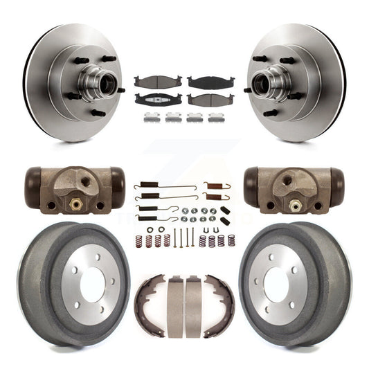 [Avant + Arrière] Kit de Disque et plaquette (céramique) de frein pour Ford E-150 Econoline Club Wagon K8C-102847