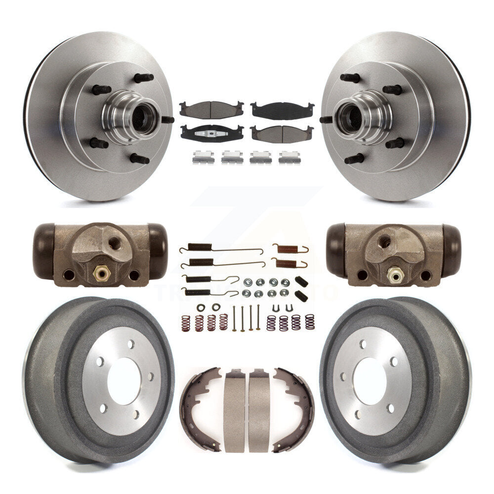 [Avant + Arrière] Kit de Disque et plaquette (céramique) de frein pour 2000-2001 Ford E-150 Econoline 2-Wheel ABS K8C-102848