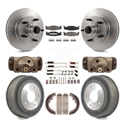 [Avant + Arrière] Kit de Disque et plaquette (céramique) de frein pour 2000-2001 Ford E-150 Econoline 2-Wheel ABS K8C-102848