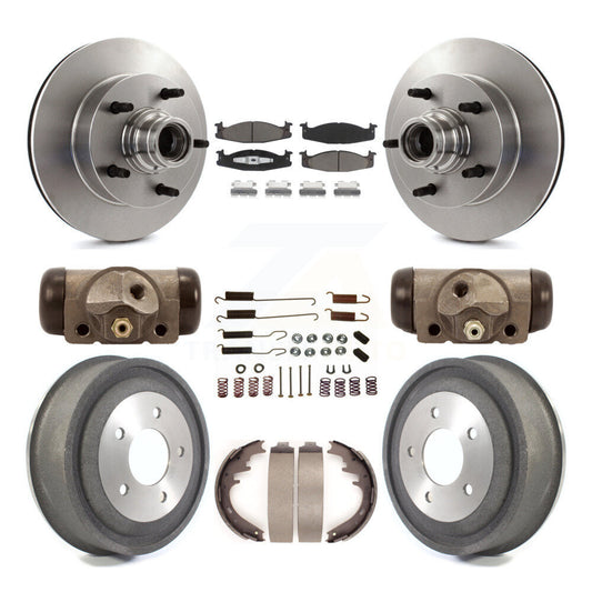 [Avant + Arrière] Kit de Disque et plaquette (céramique) de frein pour 2000-2001 Ford E-150 Econoline 2-Wheel ABS K8C-102848