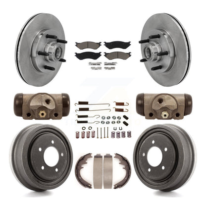 [Avant + Arrière] Kit de Disque et plaquette (céramique) de frein pour 1999-2001 Ford F-150 RWD avec 5 Lug Wheels K8C-102850