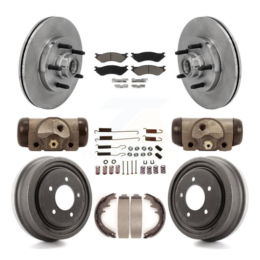 [Avant + Arrière] Kit de Disque et plaquette (céramique) de frein pour 1999-2001 Ford F-150 RWD avec 5 Lug Wheels K8C-102850