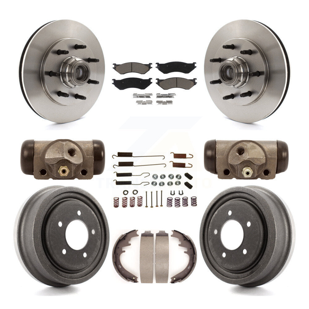 [Avant + Arrière] Kit de Disque et plaquette (céramique) de frein pour 1999 Ford F-150 RWD avec 7 Lug Wheels K8C-102851