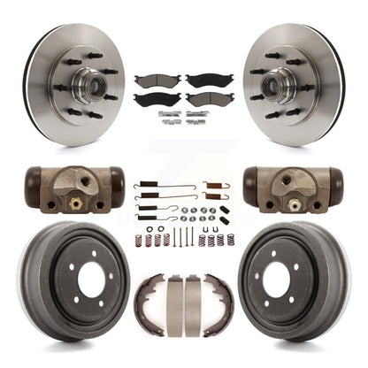 [Avant + Arrière] Kit de Disque et plaquette (céramique) de frein pour 1999 Ford F-150 RWD avec 7 Lug Wheels K8C-102851