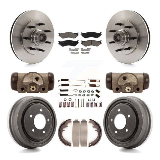 [Avant + Arrière] Kit de Disque et plaquette (céramique) de frein pour 1999 Ford F-150 RWD avec 7 Lug Wheels K8C-102851