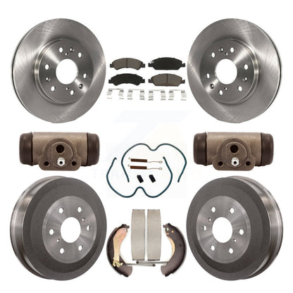 [Avant + Arrière] Kit de Disque et plaquette (céramique) de frein pour 2009 Chevrolet Silverado 1500 GMC Sierra avec 7000 Lb GVW Except Vehicles Using Hold Down Pins K8C-102855