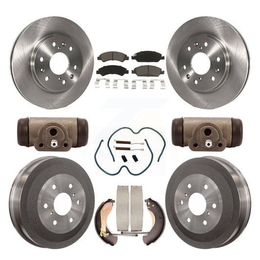 [Avant + Arrière] Kit de Disque et plaquette (céramique) de frein pour 2009 Chevrolet Silverado 1500 GMC Sierra avec 7000 Lb GVW Except Vehicles Using Hold Down Pins K8C-102855