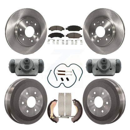 [Avant + Arrière] Kit de Disque et plaquette (céramique) de frein pour 2009 Chevrolet Silverado 1500 GMC Sierra avec 6400 Lb GVW Except Vehicles Using Hold Down Pins K8C-102856